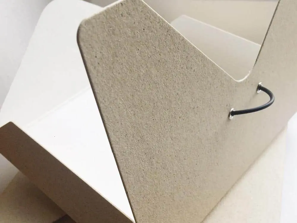 Dokumentenmappe, offen, DIN A5, Graspapier, Papier à la Carte