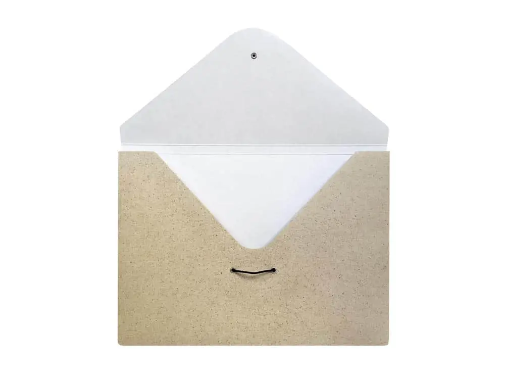 Dokumentenmappe, offen, Innenansicht, DIN A5, Graspapier, Papier à la Carte