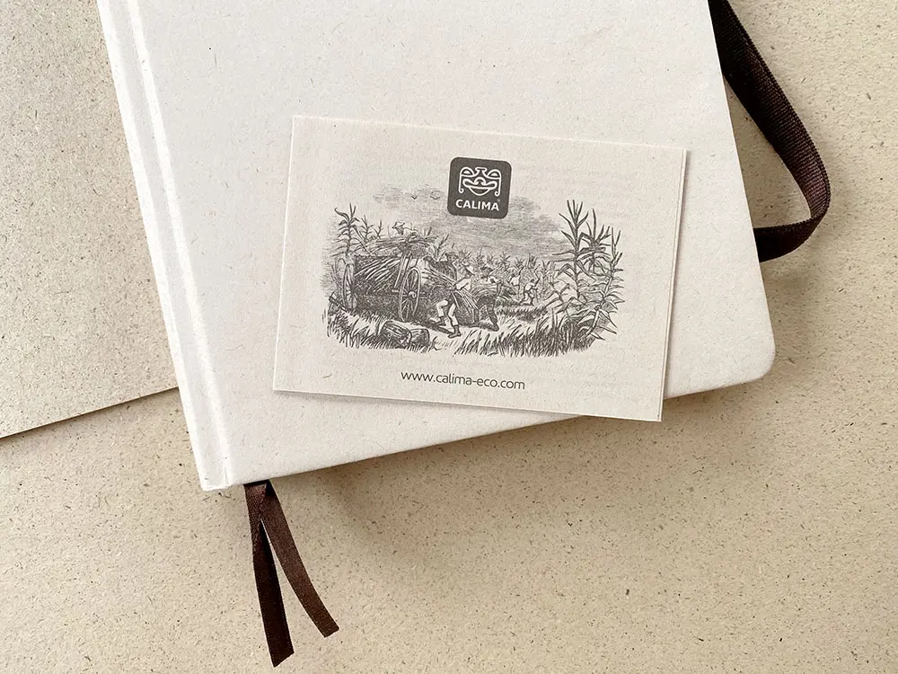 Notizbuch A5 – Zuckerrohrpapier – Bild 7