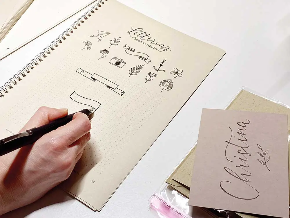 Papier à la Carte Handlettering Workshop Hamburg Blankenese Martina Janssen