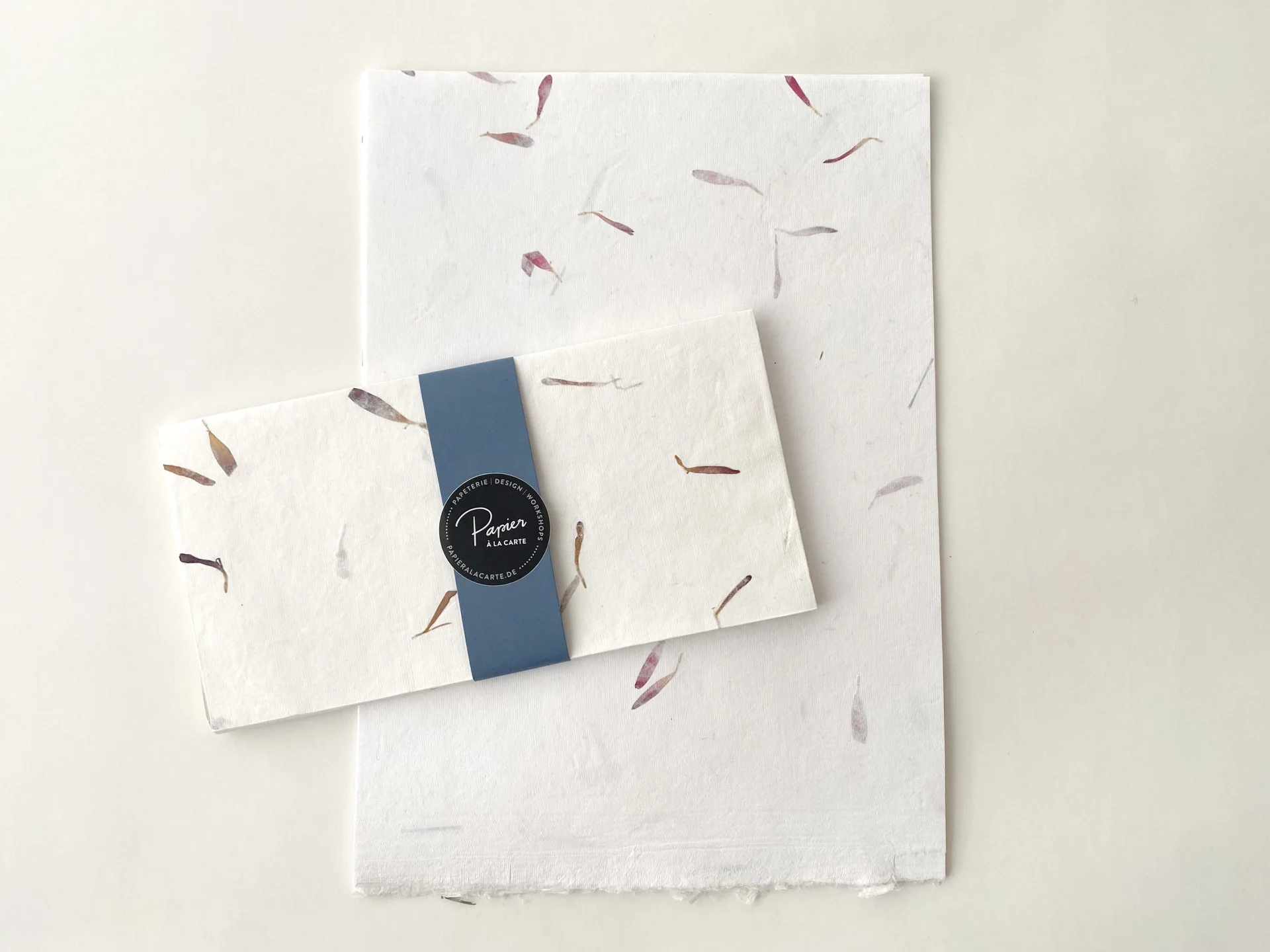 Briefpapier-Set Astern – Handgeschöpftes Baumwollpapier