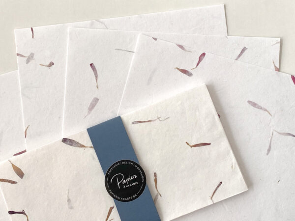 Briefpapier-Set Astern – Handgeschöpftes Baumwollpapier – Bild 4